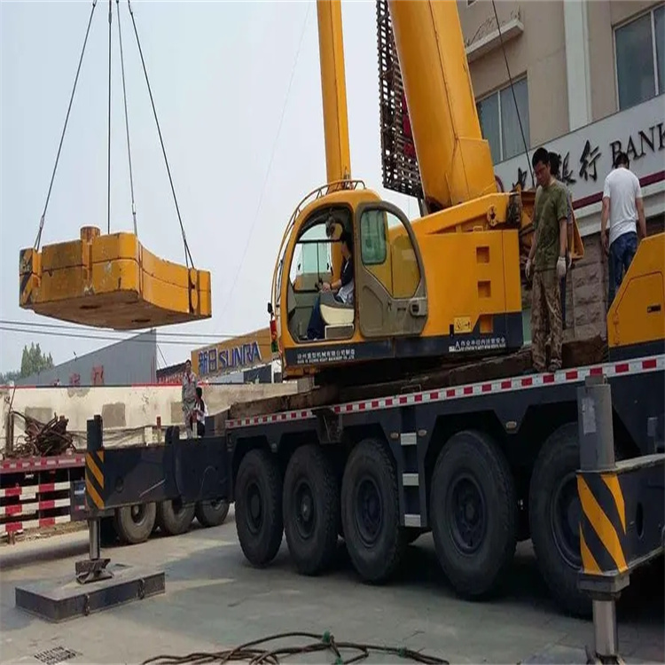 习水当地吊车出租|机器吊装|75吨|工厂搬迁服务